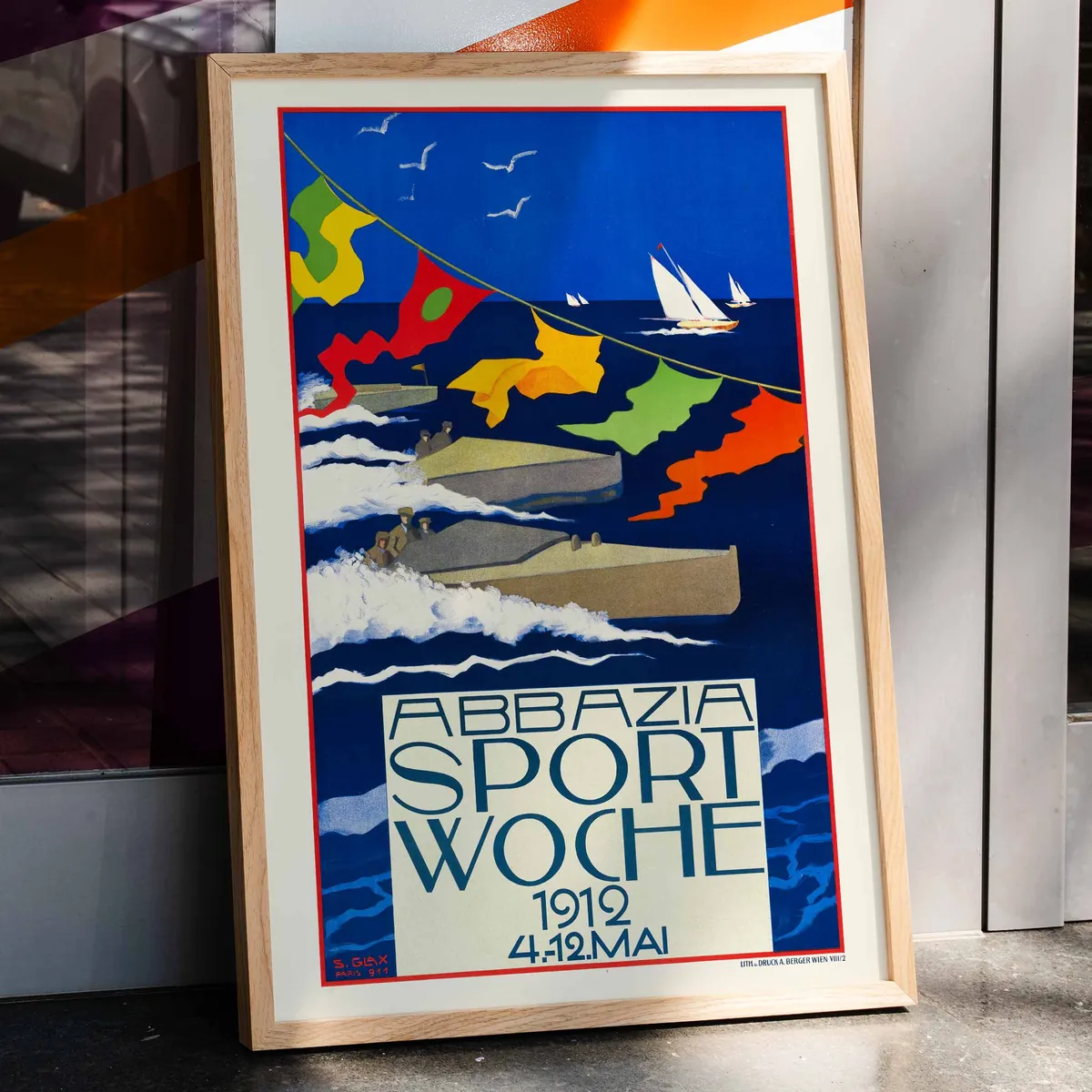 Bex Vintage Poster Art Lifestyle View